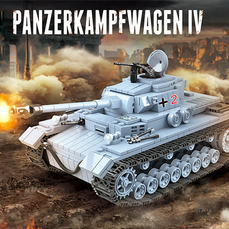 Немецкие танковые строительные блоки совместимые с LegoED City военные фигурки