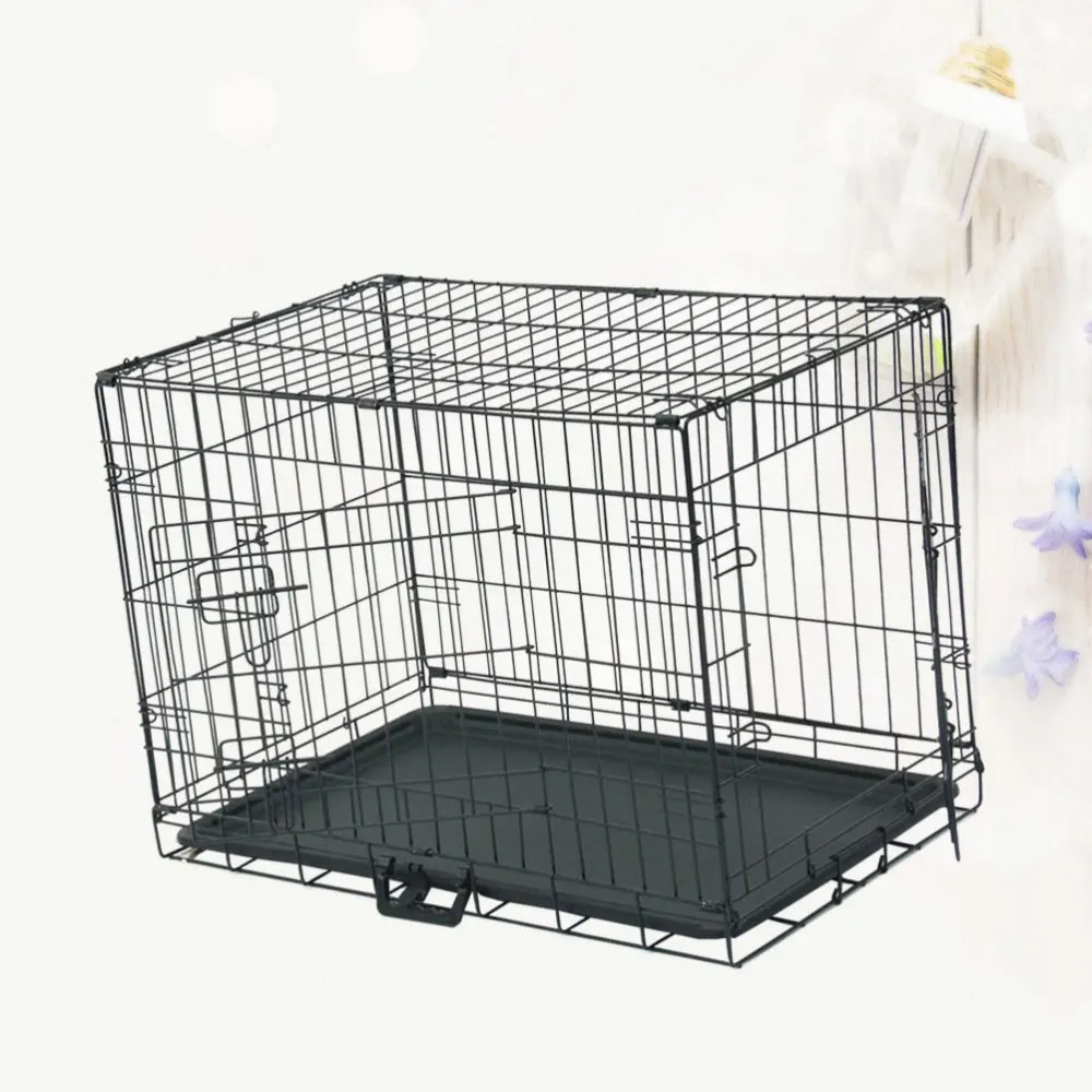 

Folding With Toilet Dog Cage Teddy Poodle Small And Medium Dog Cat Cage Rabbit Cage Pet Cage)