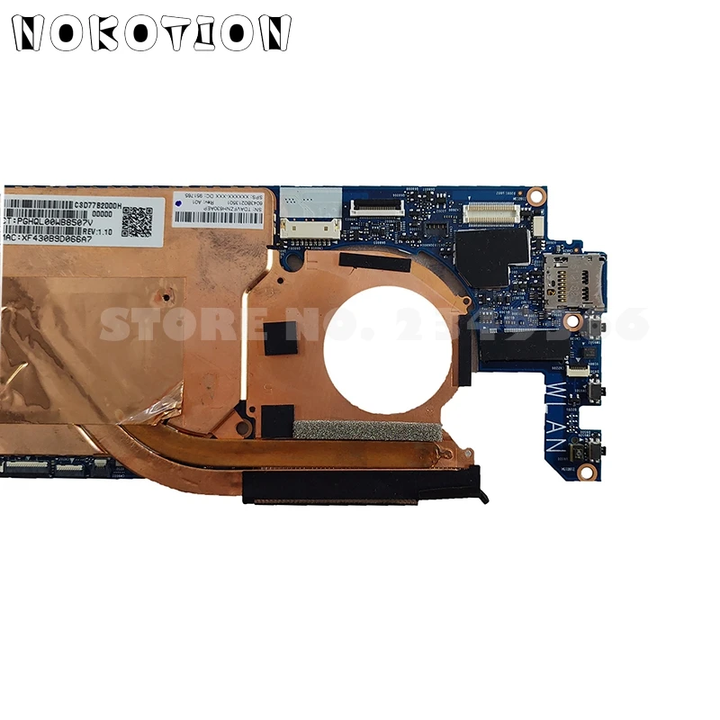 nokotion 923768 601 923768 001 923768 501 6050a2863101 mb a01 for hp x2 1012 g2 laptop motherboard sr342 i5 7200u cpu 8gb ram free global shipping