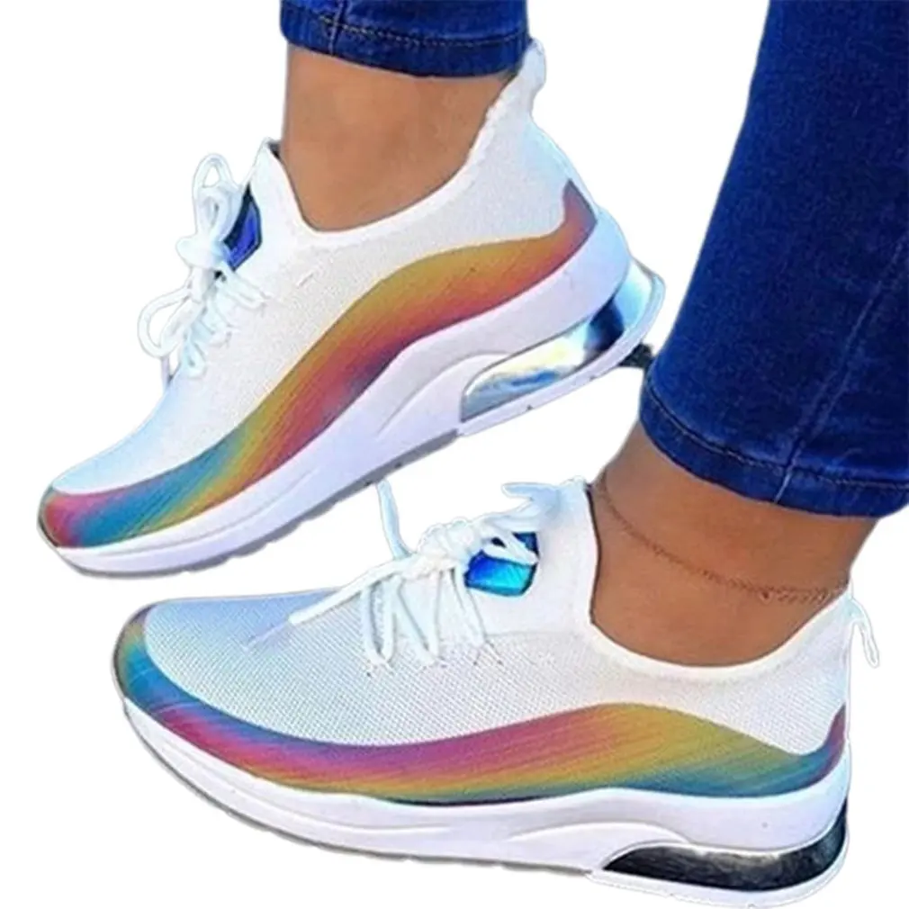 Женские кроссовки для бега Shake Shoes на платформе и толстой танкетке | Спорт