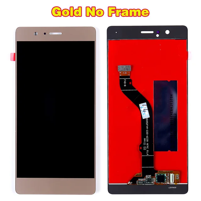Gold Without Frame Протестированный 5,2 дюймовый экран для huawei P9 Lite/huawei G9, ЖК-дисплей, дигитайзер, сборка, 10 точек, сенсорный, олеофобное покрытие, рамка - Цвет: Gold Without Frame