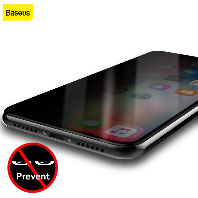 Защитное стекло Baseus ультратонкое закаленное 0 3 мм для iPhone X 10 защита от