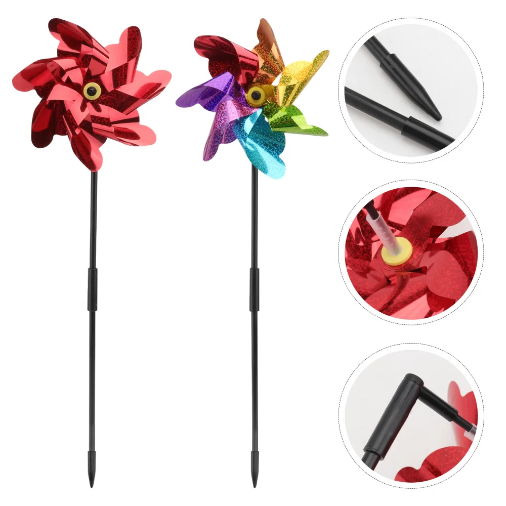 

2Pcs Outdoor Bird Scaring Tool Lovely Wind Bird Driving Device
