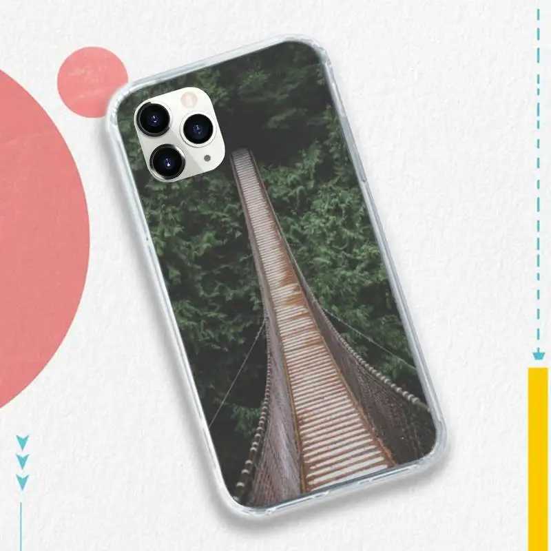 

Forest suspension bridge Phone Case for iPhone 11 12 pro XS MAX 8 7 6 6S Plus X 5S SE 2020 XR