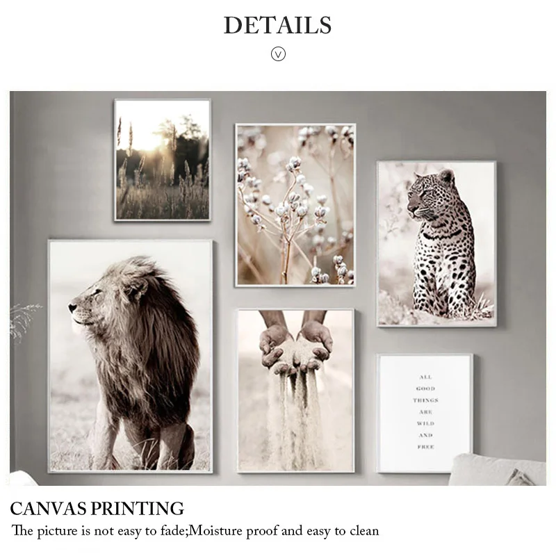 

Nordic Flower Plant Animal Poster Prints Paintings Minimalist Style Wall Art Pictures For Living Room Modern Home Decor Prints