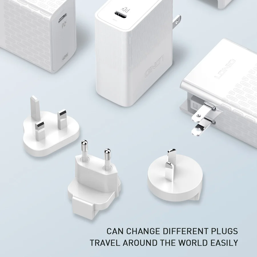 зарядное устройство usb c pd qc4 40 вт type c