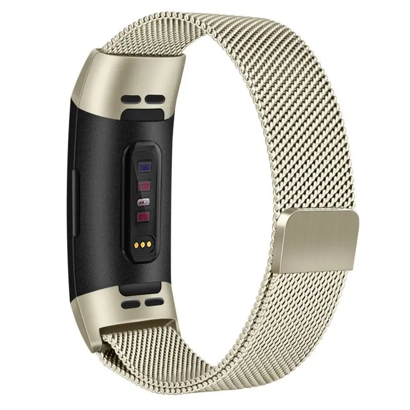 F 9 цветов для Fitbit charge 3 фитнес-браслет магнитный с миланским плетением браслет из нержавеющей стали сменные полосы для charge3 ремешок - Цвет ремешка: F