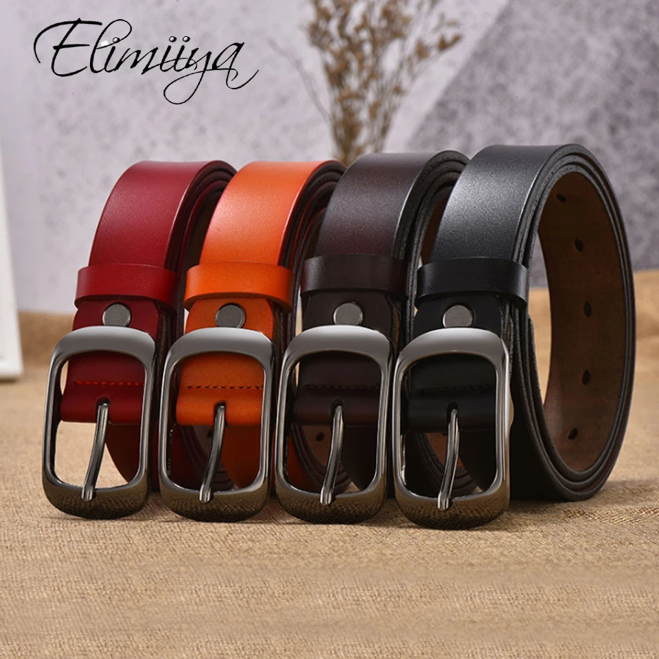 Женский ремень из натуральной коровьей кожи eliiiya Классический Повседневный