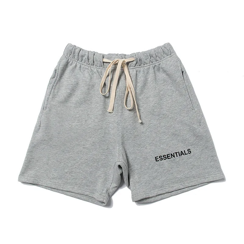 

Fog fashion brand 2020 summer new men's and women's comfortable double line letter printing casual shorts