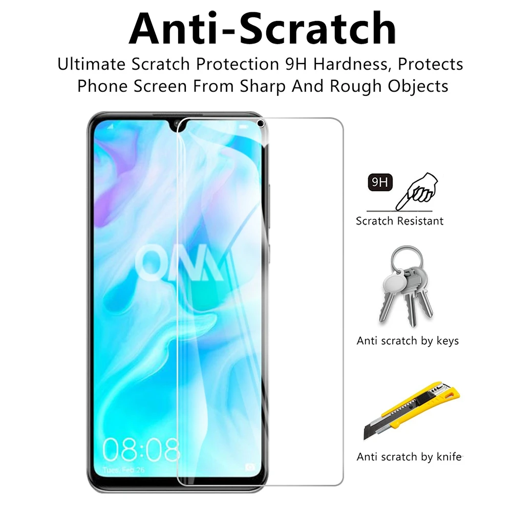 Закаленное стекло для Huawei P30 lite Защитное экрана 2.5D 9H закаленное 6 15 защитная