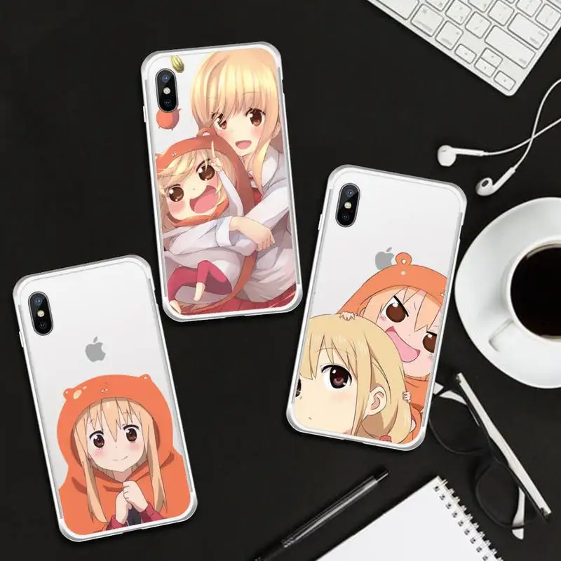 

cute Umaru chan Anime Doma Umaru Phone Case Transparent for iPhone 6 7 8 11 12 s mini pro X XS XR MAX Plus cover funda shell