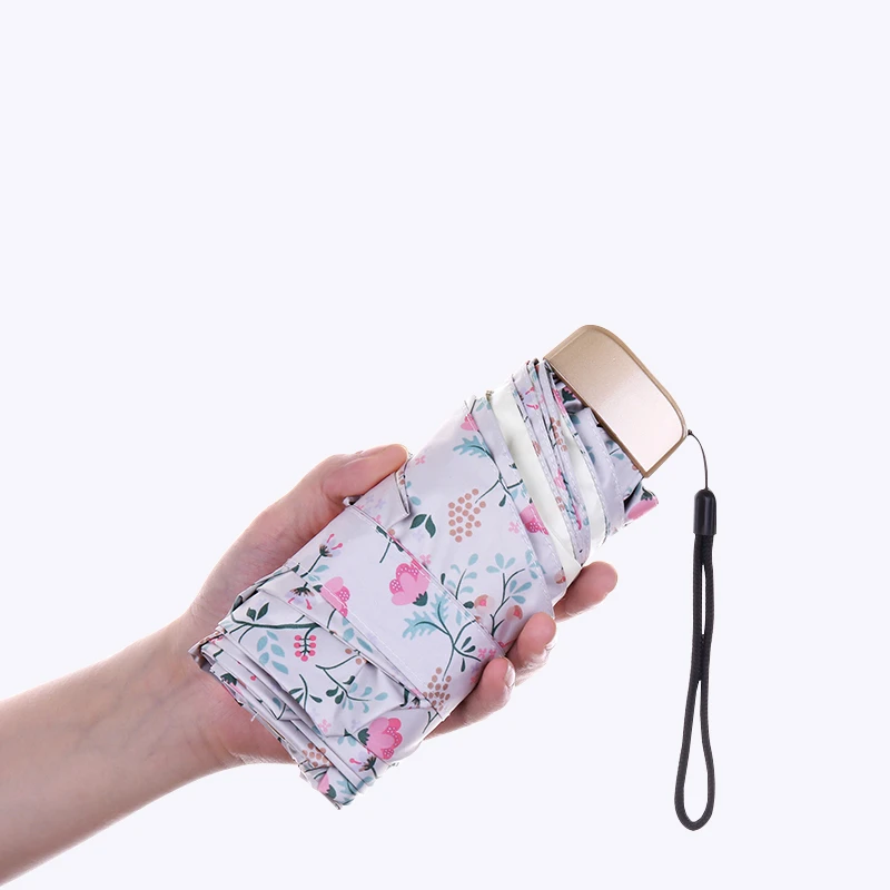 Ультралегкий Зонт от дождя и солнца для женщин портативный карманный УФ зонт