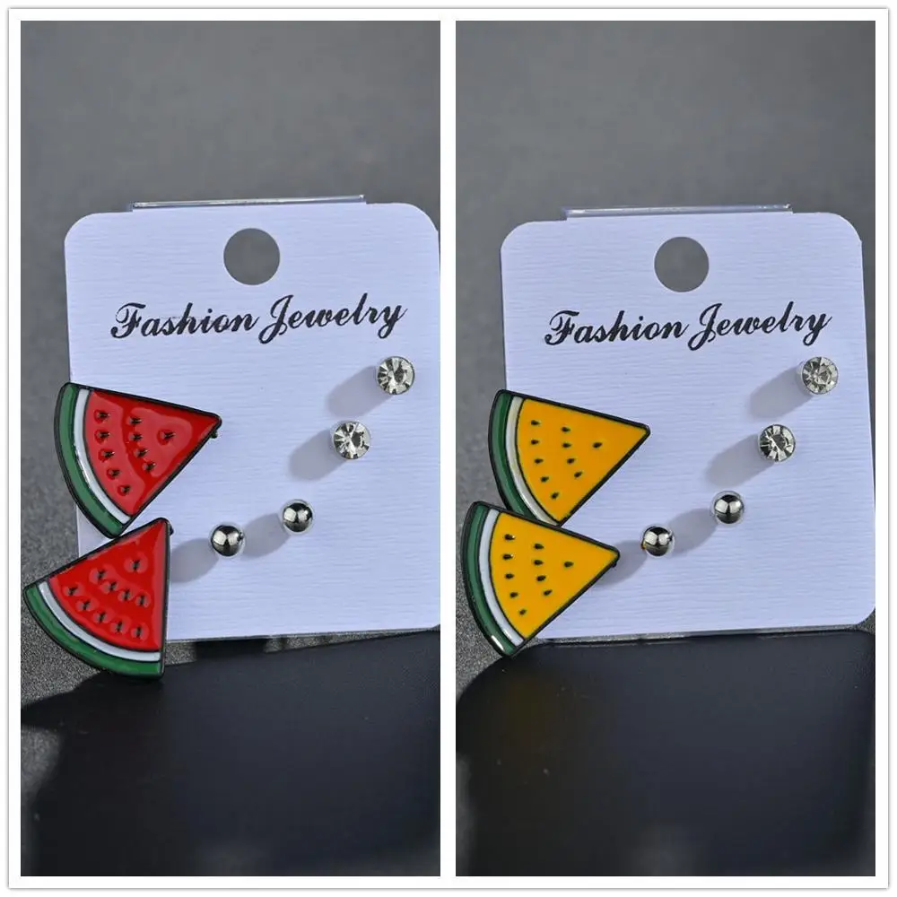 Акриловые серьги в виде арбуза милые серьги-капли фруктов летние праздничные