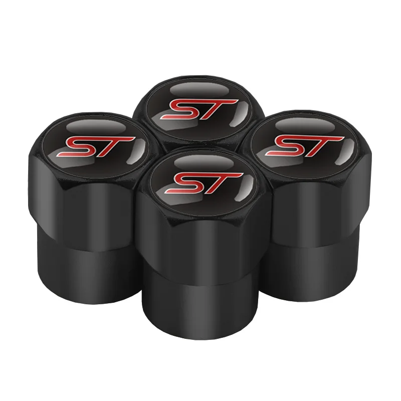 4 шт. ST эмблема автомобиля-наклейка автомобильная шина клапанные колпачки