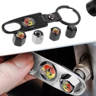 Колпачок Клапана автомобильной шины 1 комплект металлический брелок с гаечным ключом для T5 T4 T6 Golf 5 интерьер Passat Polo Golf Mk4 Mk7 Caddy автомобильные аксессуары