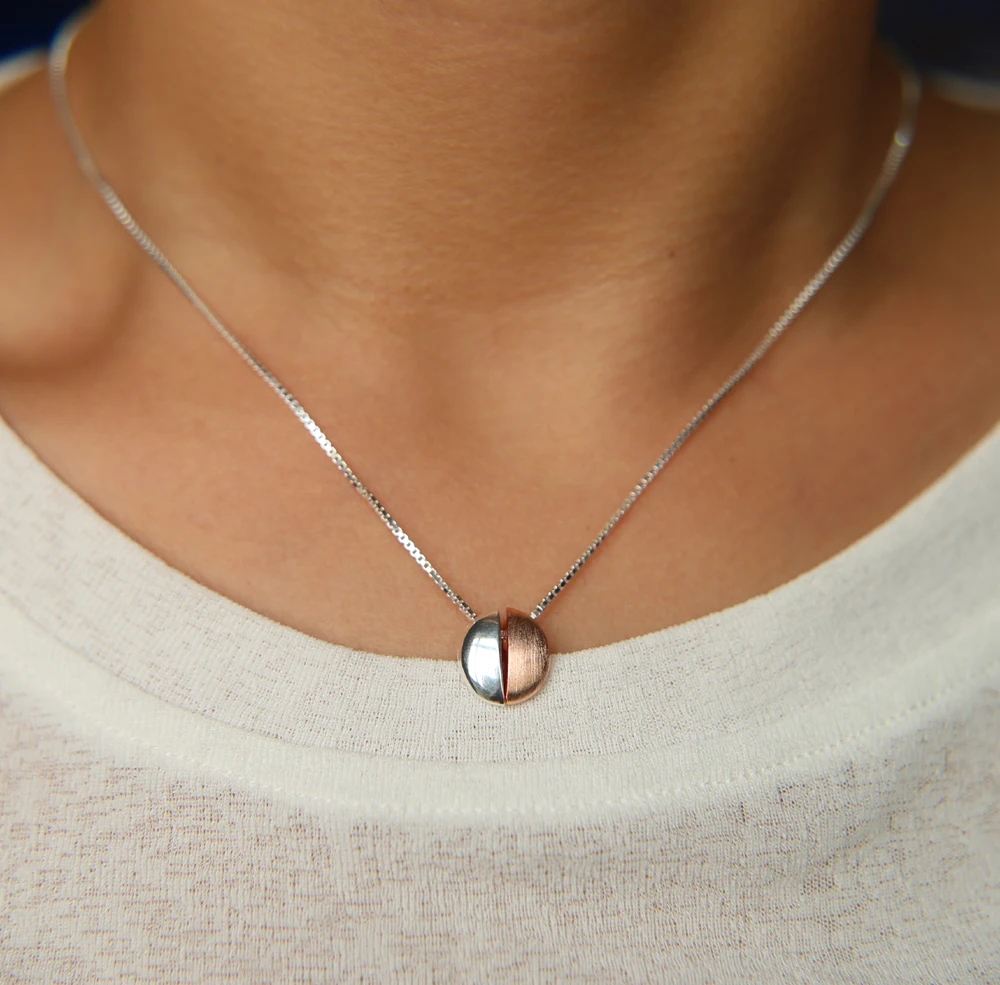 Цепочка из серебра 925 пробы с подвеской шариком|Ожерелья| |