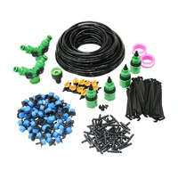5 60m 14 automatic micro drip irrigation system garden 8 hole spray self watering kits with adjustable green dripper