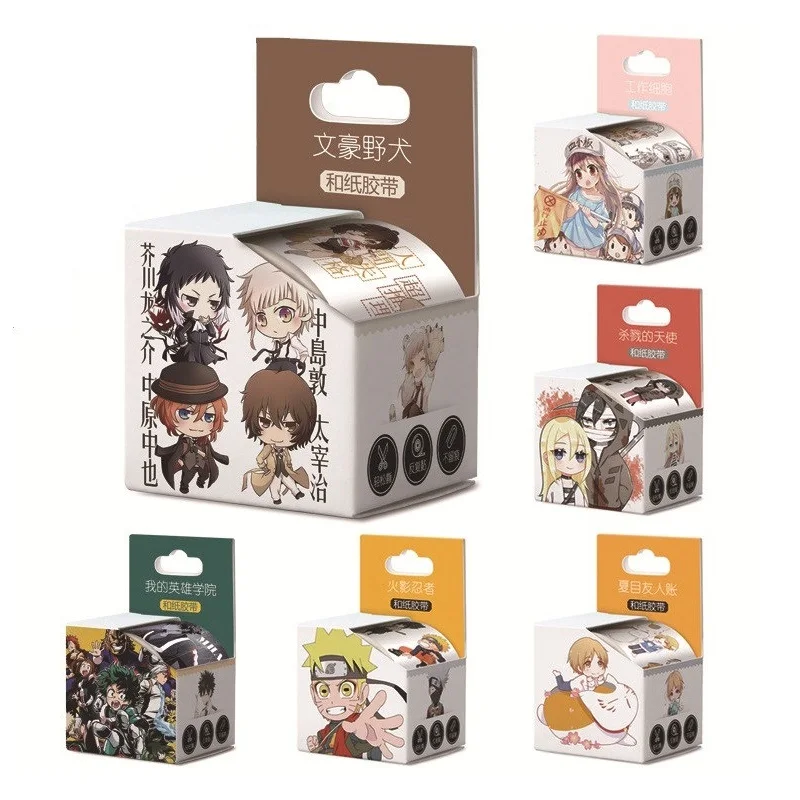 Новинка 4 см * 5 м аниме Моя геройская академия клейкая лента Conan Washi DIY мультяшная