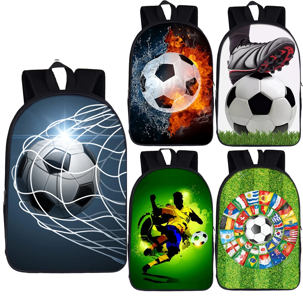 Классный рюкзак footbally / soccerly для подростков детские школьные ранцы мужская сумка