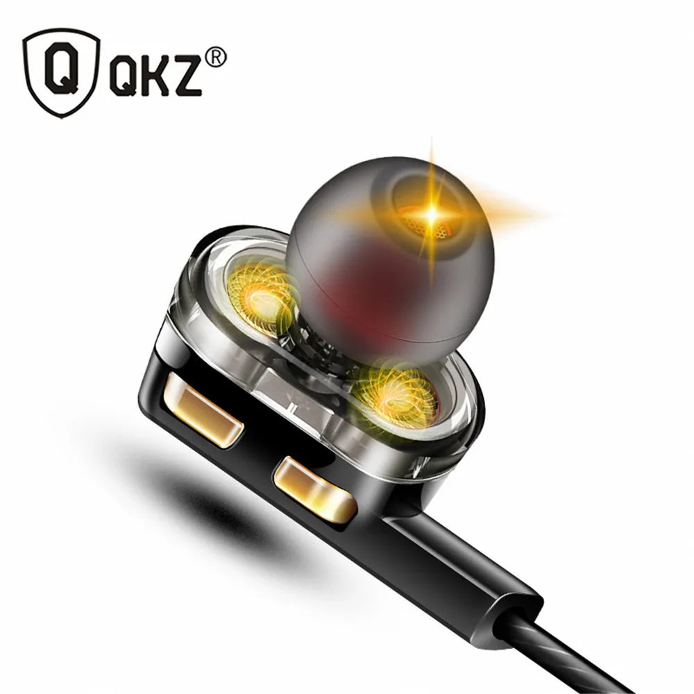 QKZ AK4 вкладыши наушники бас уха Hi-Fi гарнитура DJ металлические стерео с микрофоном