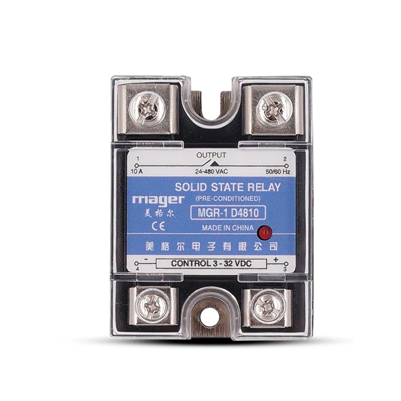 Однофазное твердотельное реле 10 а/25 А SSR-10DA D4810/D4825 постоянный ток переменный 3-32 В