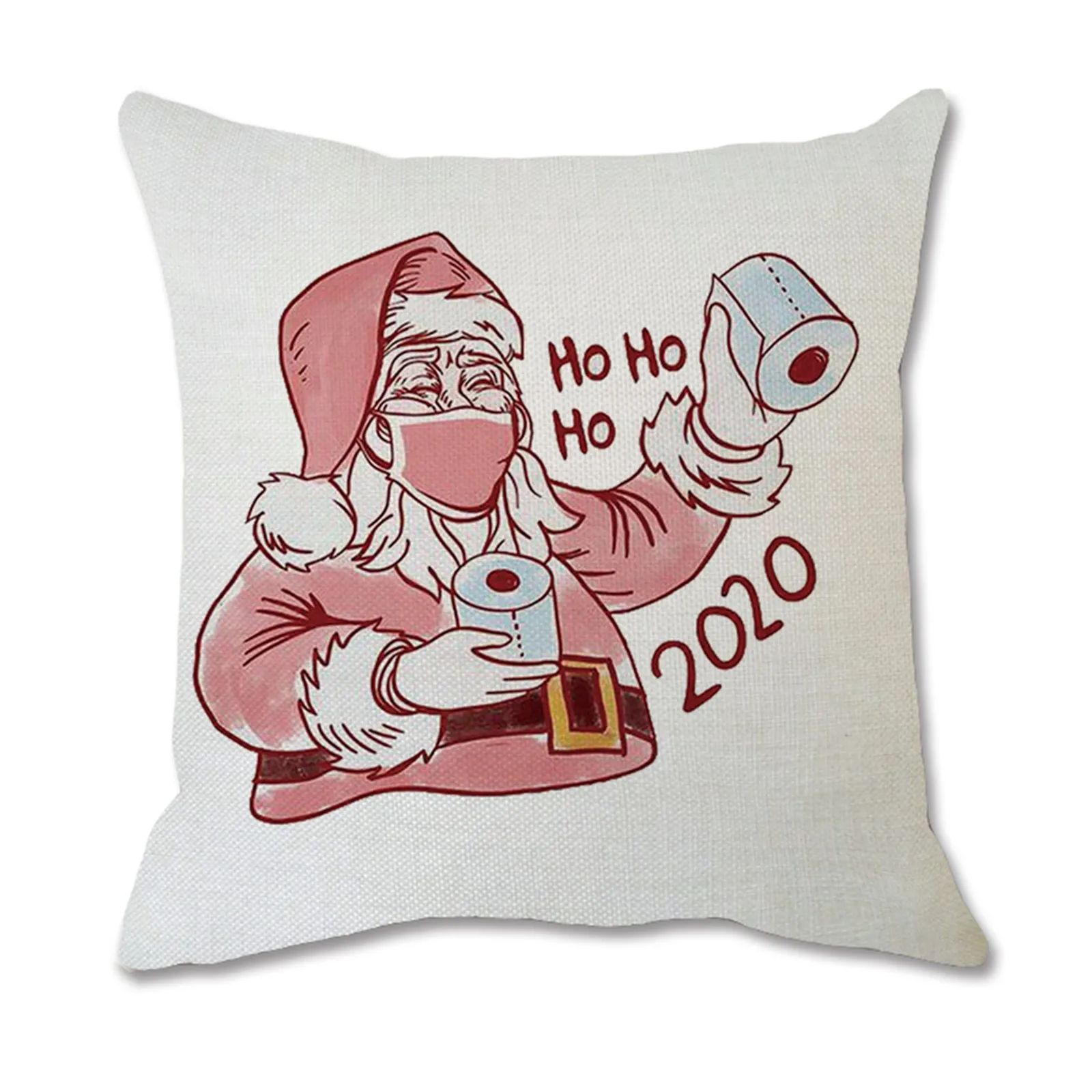 Модный окрашенный чехол с принтом Санта-Клауса для дивана или кровати домашний