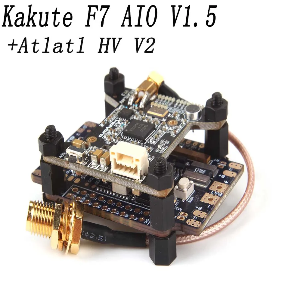 Контроллер полета Holybro Kakute F7 AIO V1.5 OSD PDB + Atlatl HV V2 5 8G FPV передатчик для