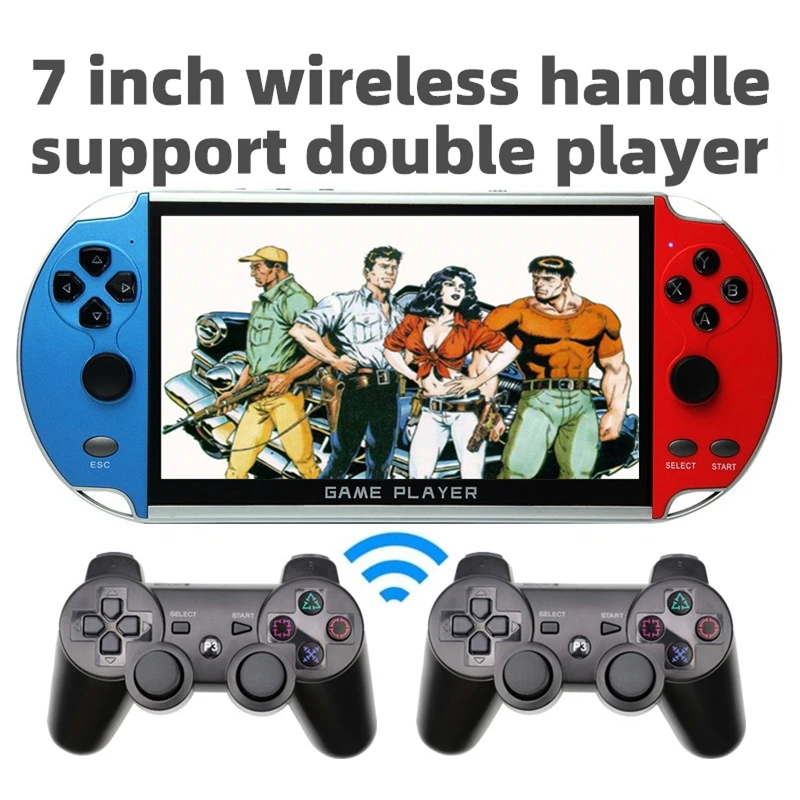 CZT 7 дюймовый цветной беспроводной двойной плеер игровой консоли встроенный 9900