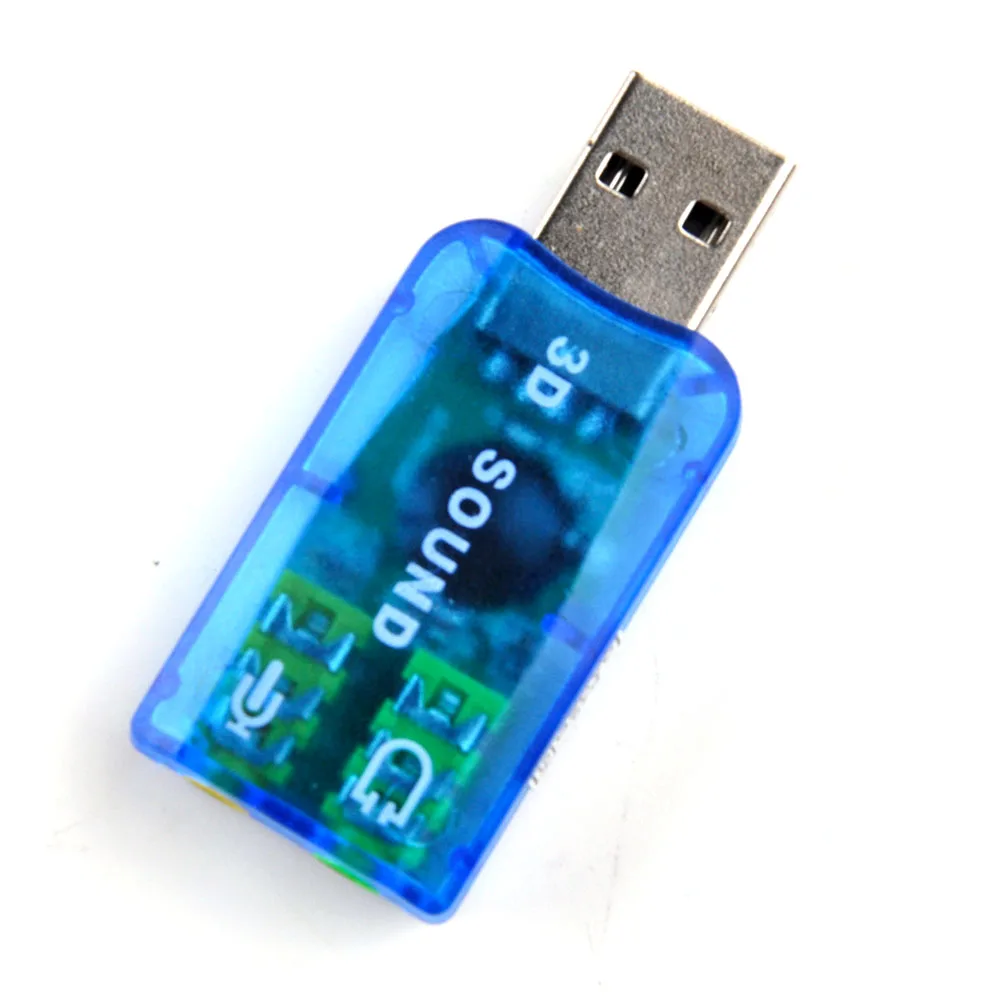3 5 мм к Usb Звуковая карта адаптер аудио 1 Tarjeta de sonido externo usb 3D звуковая microfono HIFI| |