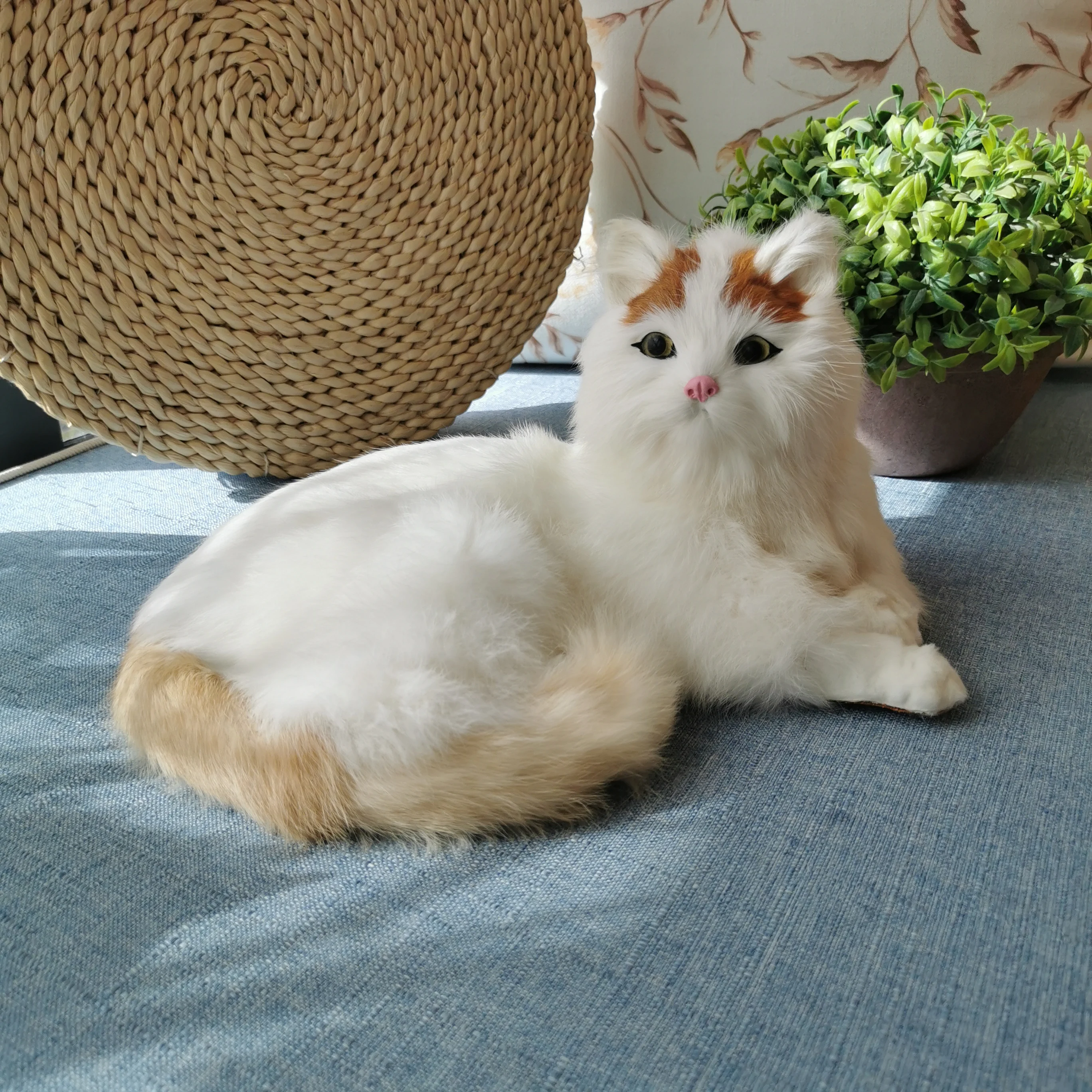 Имитация животных выглядит как настоящая кошка куклы Детская плюшевая модель