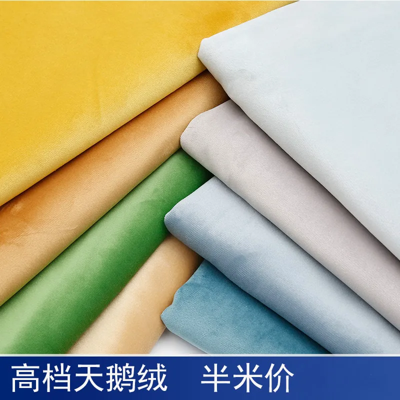 Плотная бархатная голландская бархатная ткань, 50x148 см, однотонная накидка на диван, скатерть, занавеска, ткань «сделай сам», одежда для шитья, плюшевая ткань Плотная бархатная голландская бархатная ткань, 50x148 см, однотонная накидка на диван, скатерть, занавеска, ткань «сделай сам», одежда для шитья, плюшевая ткань