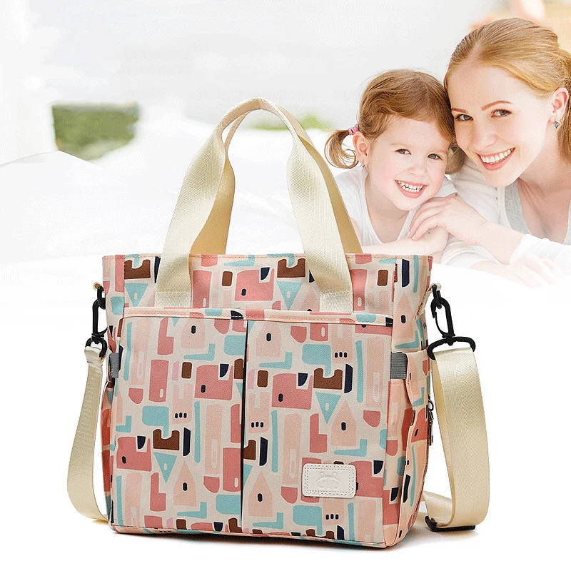 

Сумка для подгузников с мультяшным принтом для мам, модная Большая водонепроницаемая женская сумка на плечо для путешествий