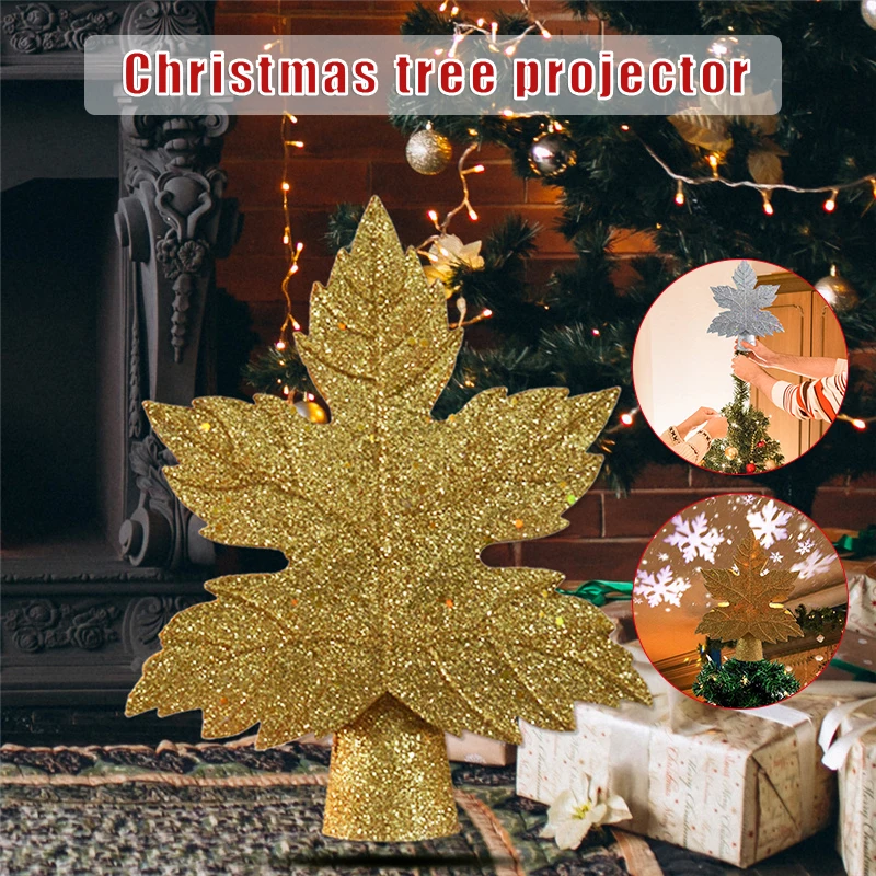 

Звезда, рождественская елка, Топпер, украшения, проектор, свет, 3D вращающийся, полый, эргономичный декор для елки, REME889
