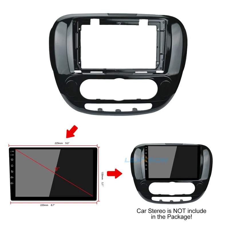 Автомобиль фриз Для Киа соул 2014 2018 средний версия облицовка аудио место панель