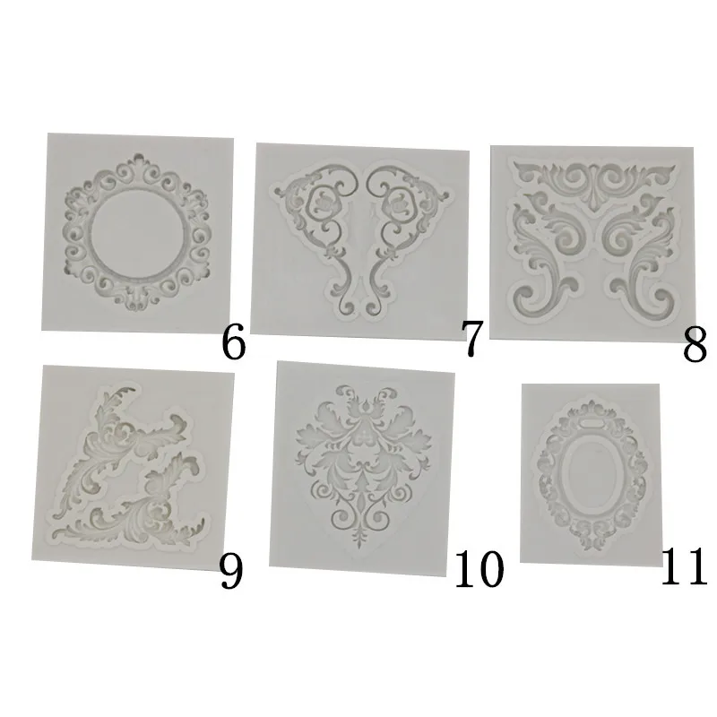 Формы для помадки в европейском стиле кружевная рамка дизайнерская DIY фоторамка