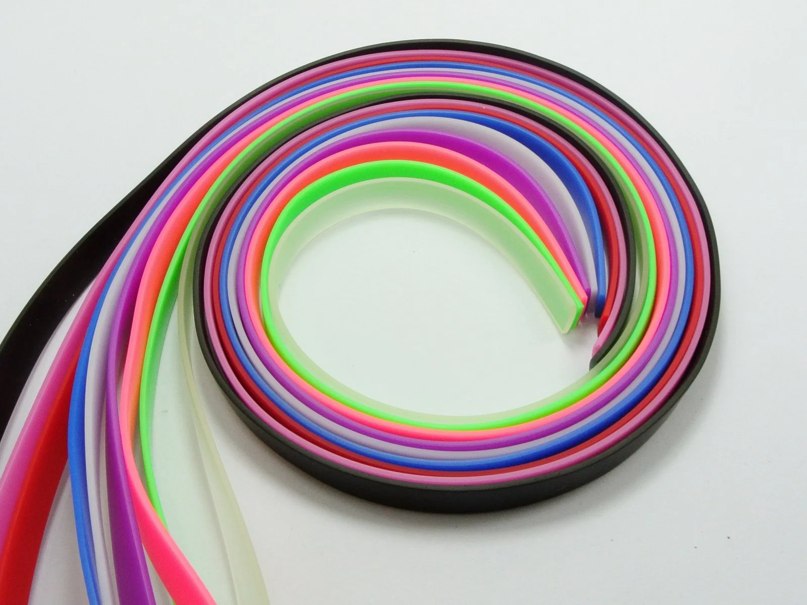 

10 Straps 1meter length Rubber Belt Band 8mm Fit DIY Slide charms