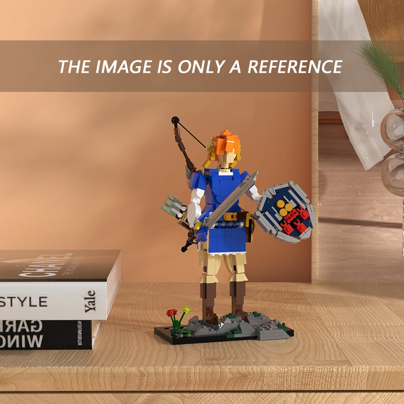 

Small puzzle Building Blocks Action figure kids toys Famous Game Breath of The Wild Cartoon Christmas Children's brain game Gift