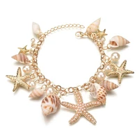 fashionable and popular sea bohemian bracelet sea star shell suitable for beach bracelet
