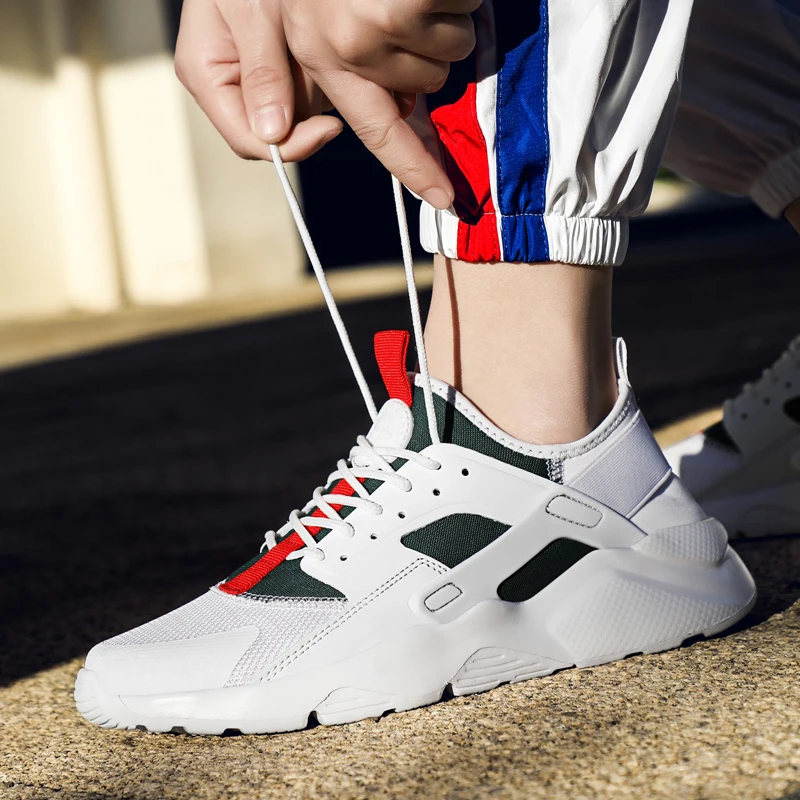 Мужская Спортивная обувь OLOMM 2019 повседневная дышащая светло-зеленая летний