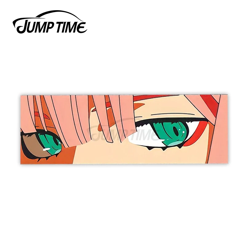 

Jump Time 13cm x3cm Car Sticker Cool Girl Anime Peeker Slap Decals Funny Motorcycle Windshield Camper Waterproof Vinyl Car Decor