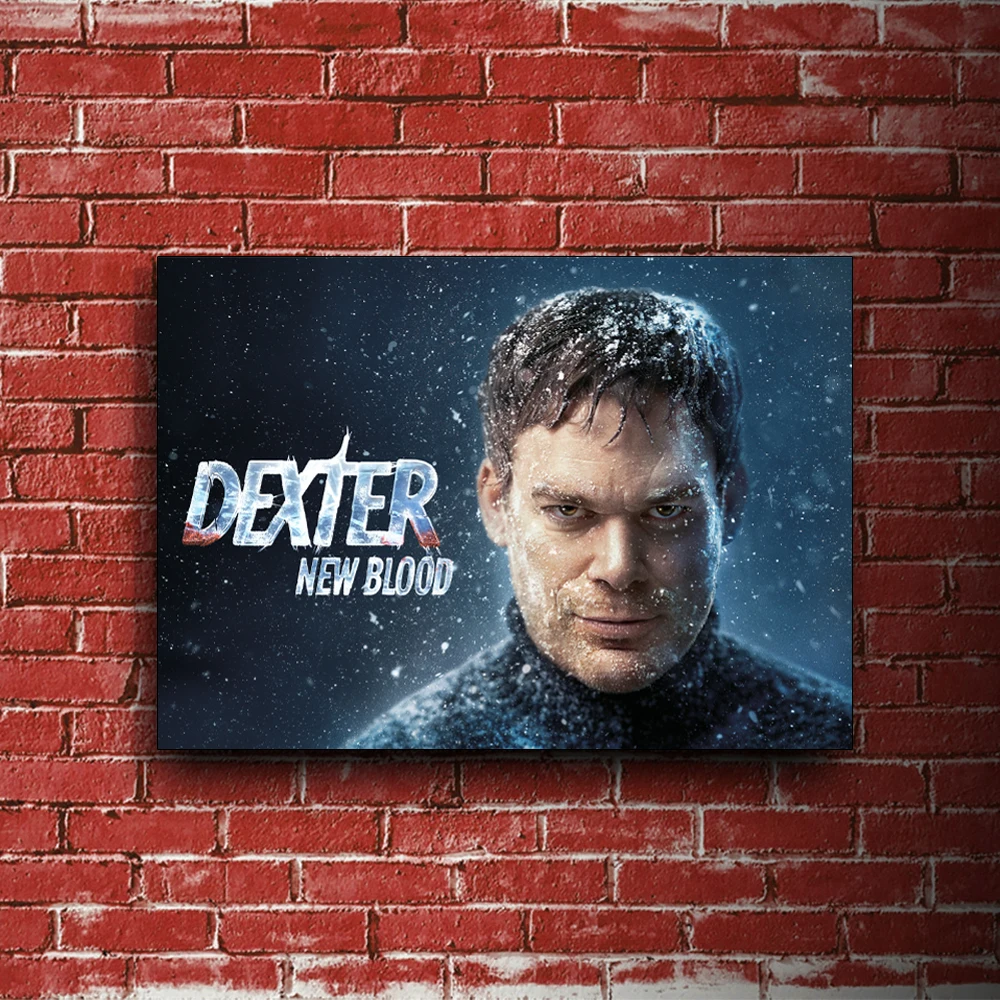 Декстер: Новая Кровь Печать на Холсте для Фильма, Картина, Декоративная Гобеленовая Композиция без Рамки.