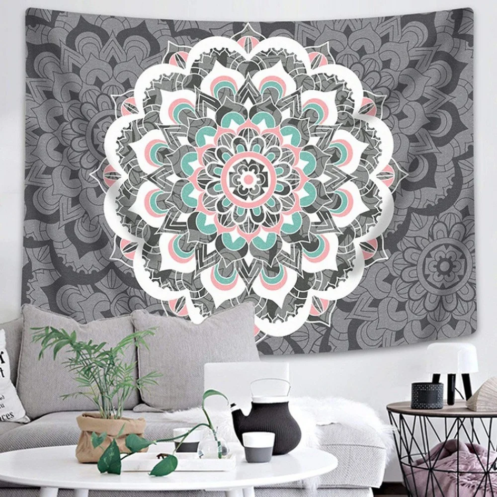 

Mandala Series Printed Home TapestrySeries Printing Beach Towel Mat Polyester Thin Blanket Yoga Mat Shawl Mat Carpet