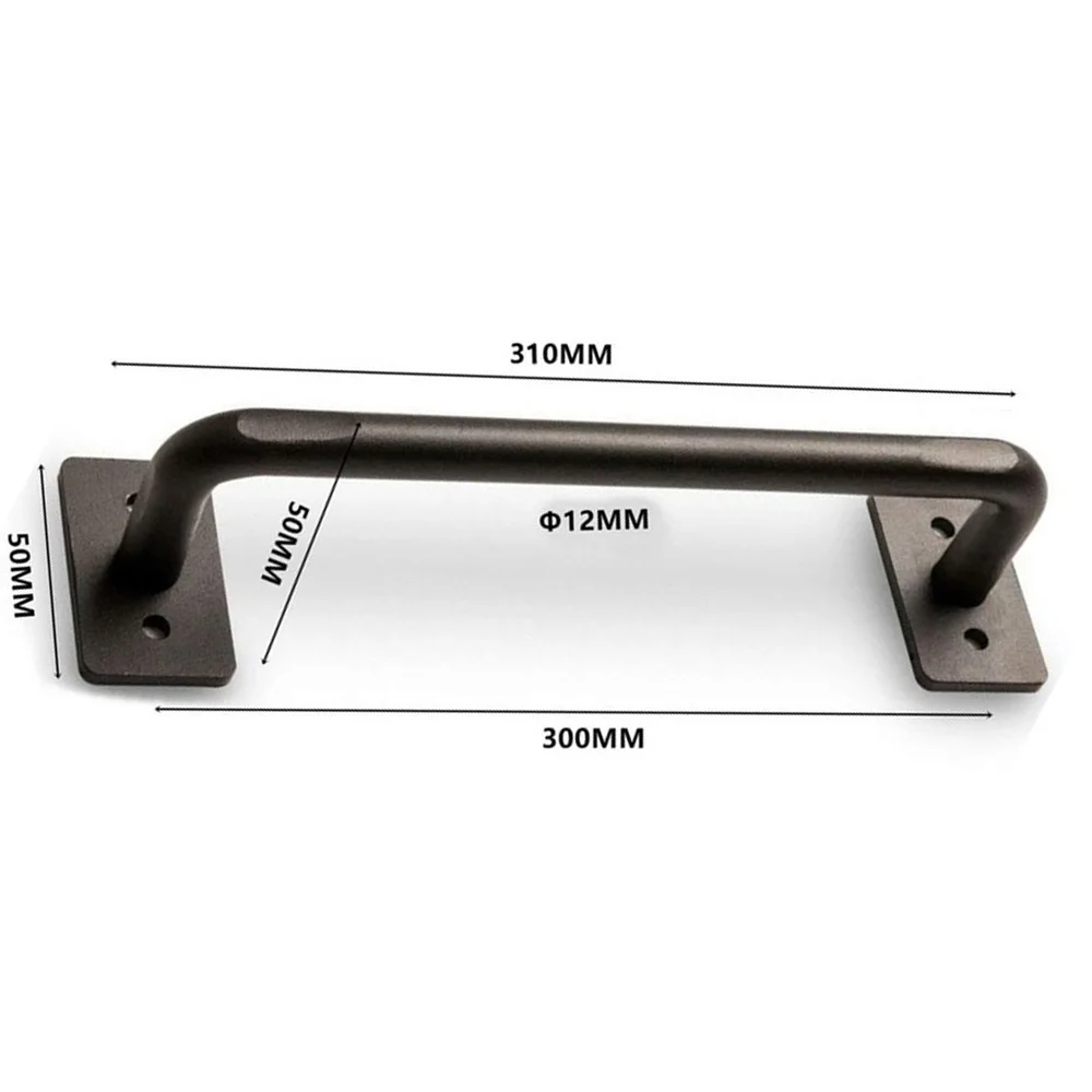 Wooden Barn Door Steel Handle Pull Attachment Part Furniture Tool Durable 1pc |