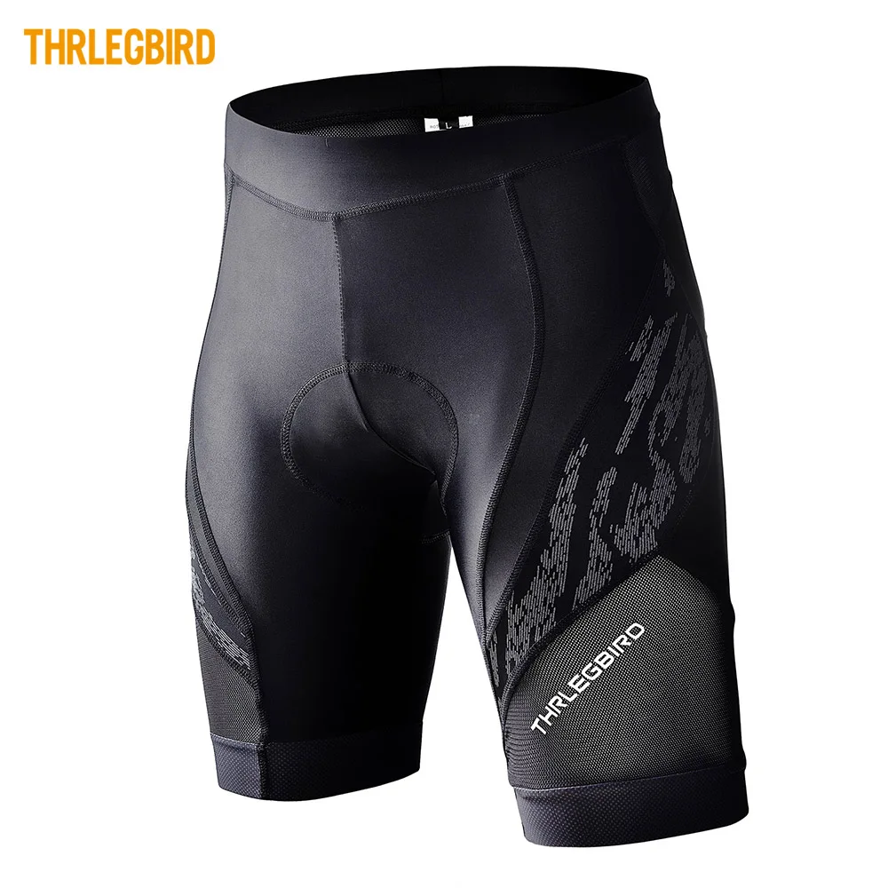 

THRLEGBIRD Men Cycling Shorts MTB Ride Shorts Road Bicycle Pants Reflective Shockproof Sponge 3D Pad Biking Clothes Breathable