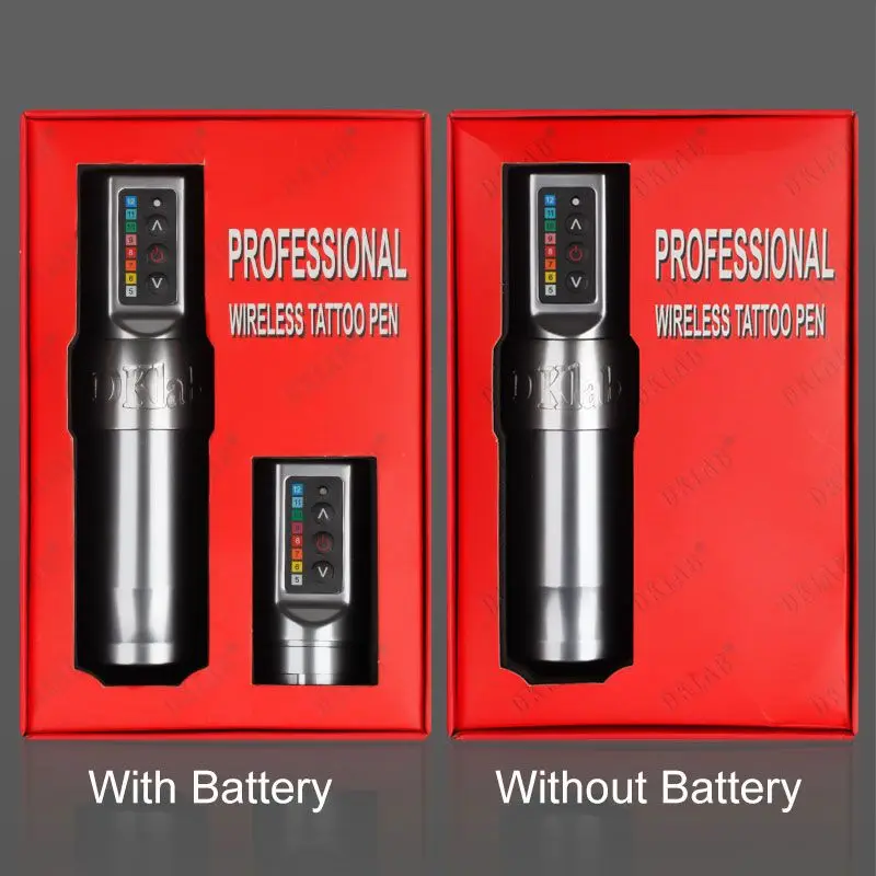 Новая Профессиональная DKLAB Беспроводная тату ручка машина с сильным двигателем и