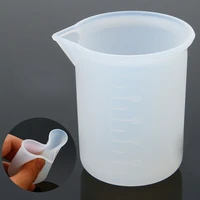 100ml disposable silicone measuring cup diy hand made tools with scale glue cups grease glue tool jewelry making handmade crafts