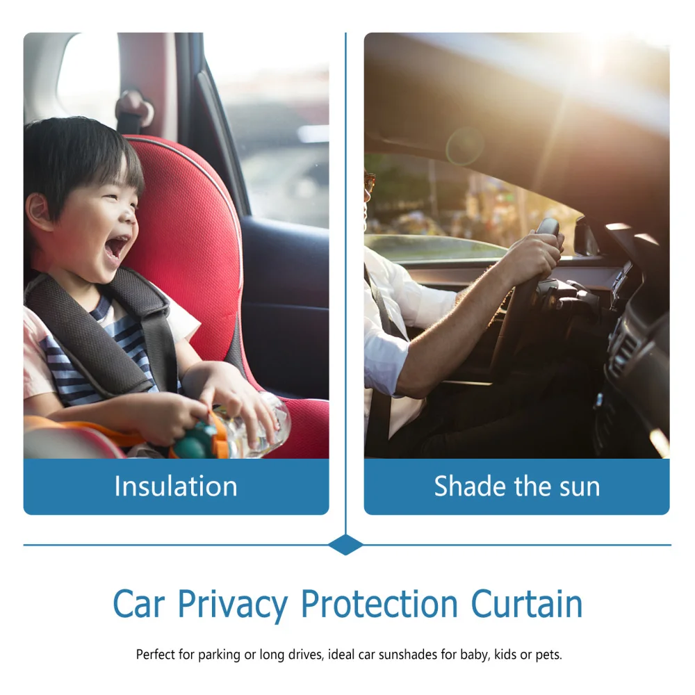 

1 Pc Lovely Car Window Sun Shade Curtain Cartoon Car Decoration for Automobile