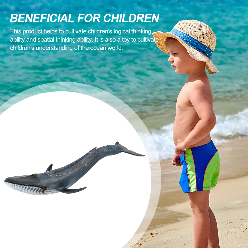 

Simulation Whale Animal Figure Collectible Toys Ocean Animal Cognition Action Figures Kids Solid Plastic Cement Toys