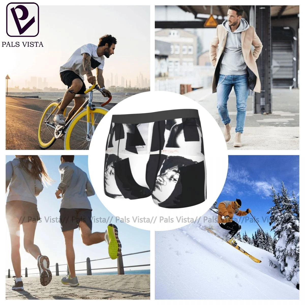 

Jagger Underwear Hot Polyester Sexy Trunk Men Sublimation Design Boxer Brief