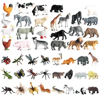 12pcs safari animal figurines set jungle animals figures great educational toys playset for kids toddler party supplies
